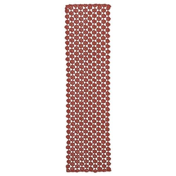 Heritage Lace CEP-1460GS 14 x 60 in. Crochet Envy Table Runner; Ginger Spice, Heritage Lace, Mfr#: CEP-1460GS